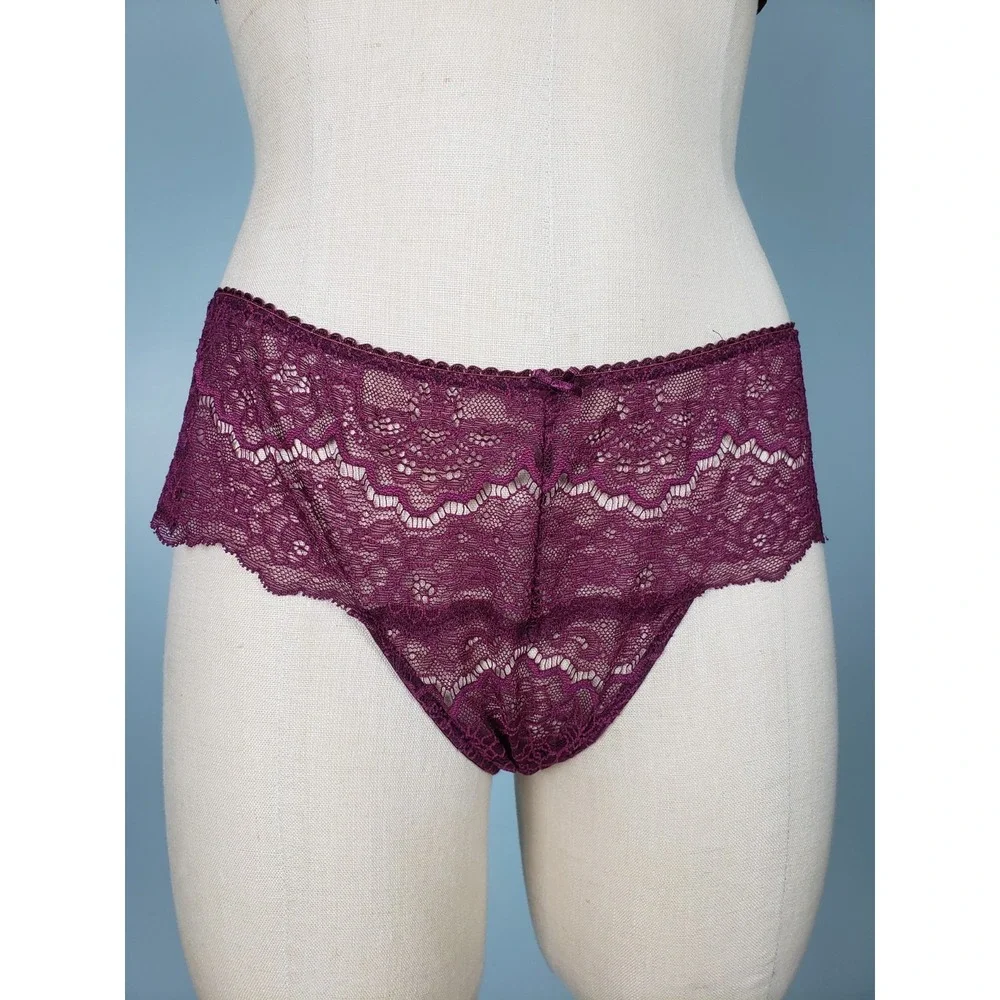 Victoria's Secret Dream Angels Set Push-Up Bra 34DD Wide Thong‎ Panty Sz M Lacy
